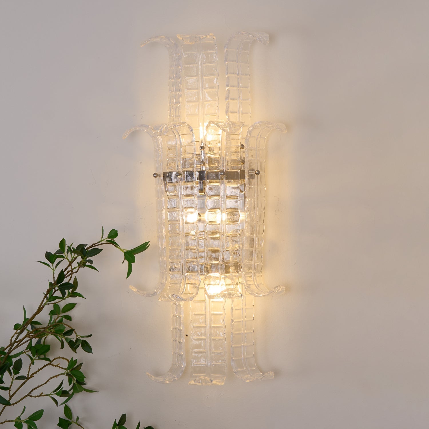 Crystal Panel Wall Sconce
