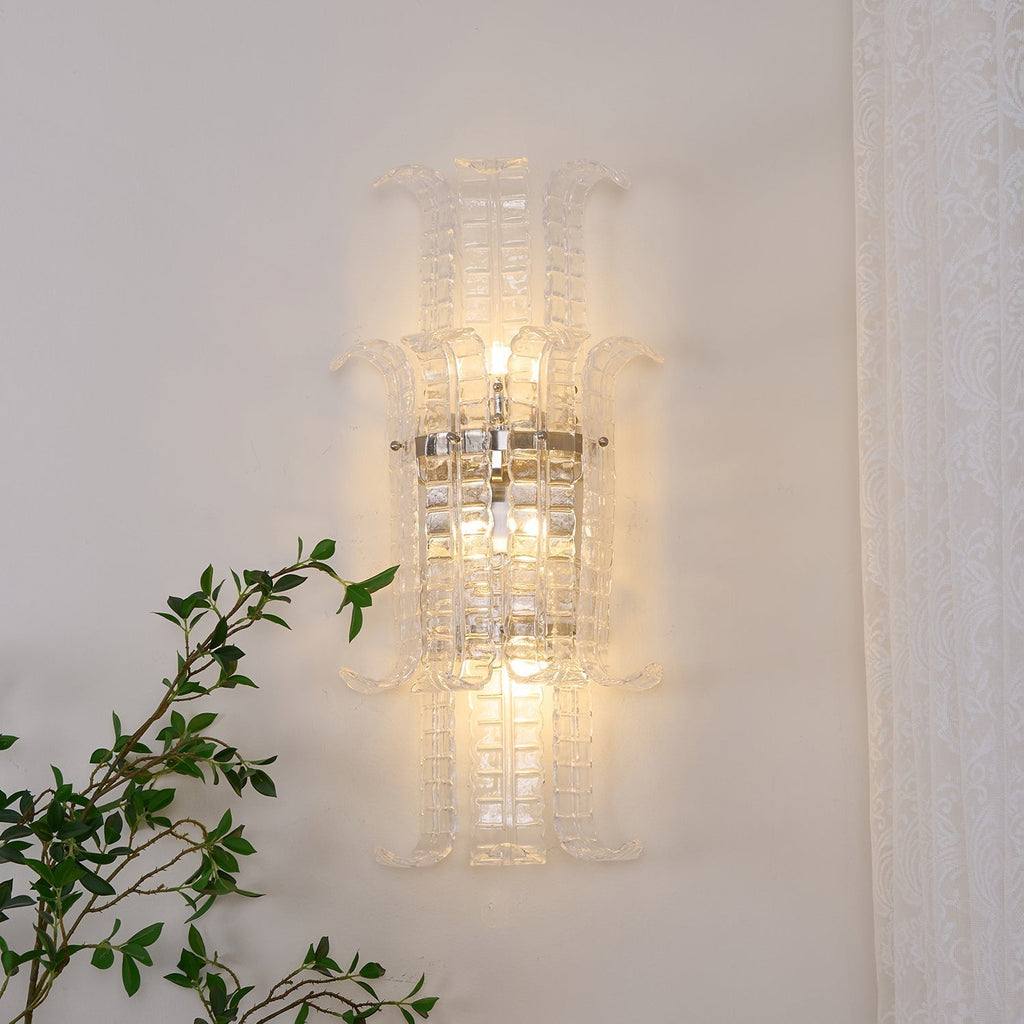 Crystal Panel Wall Sconce