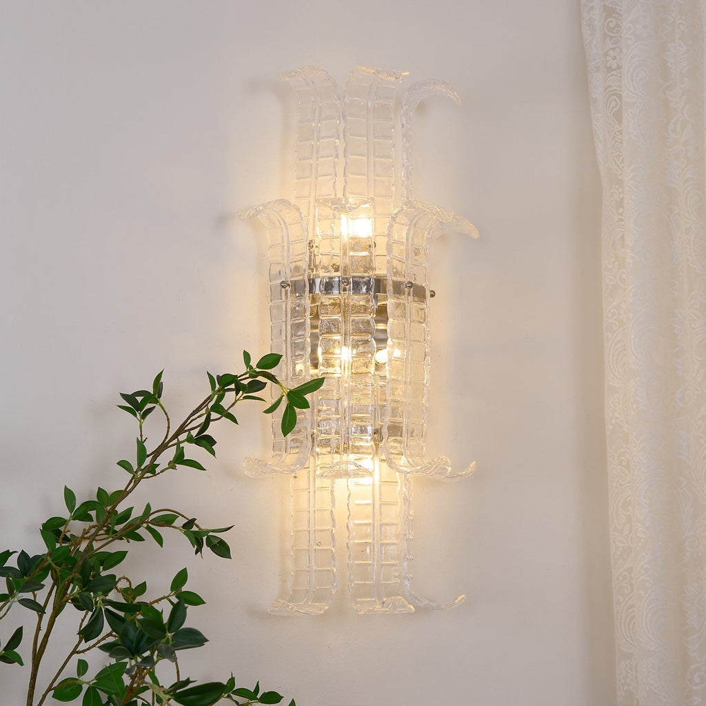 Crystal Panel Wall Sconce
