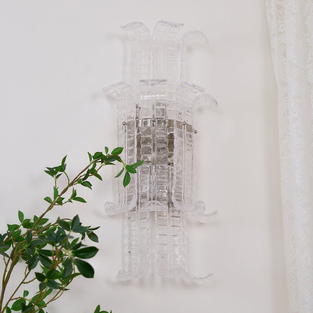 Crystal Panel Wall Sconce