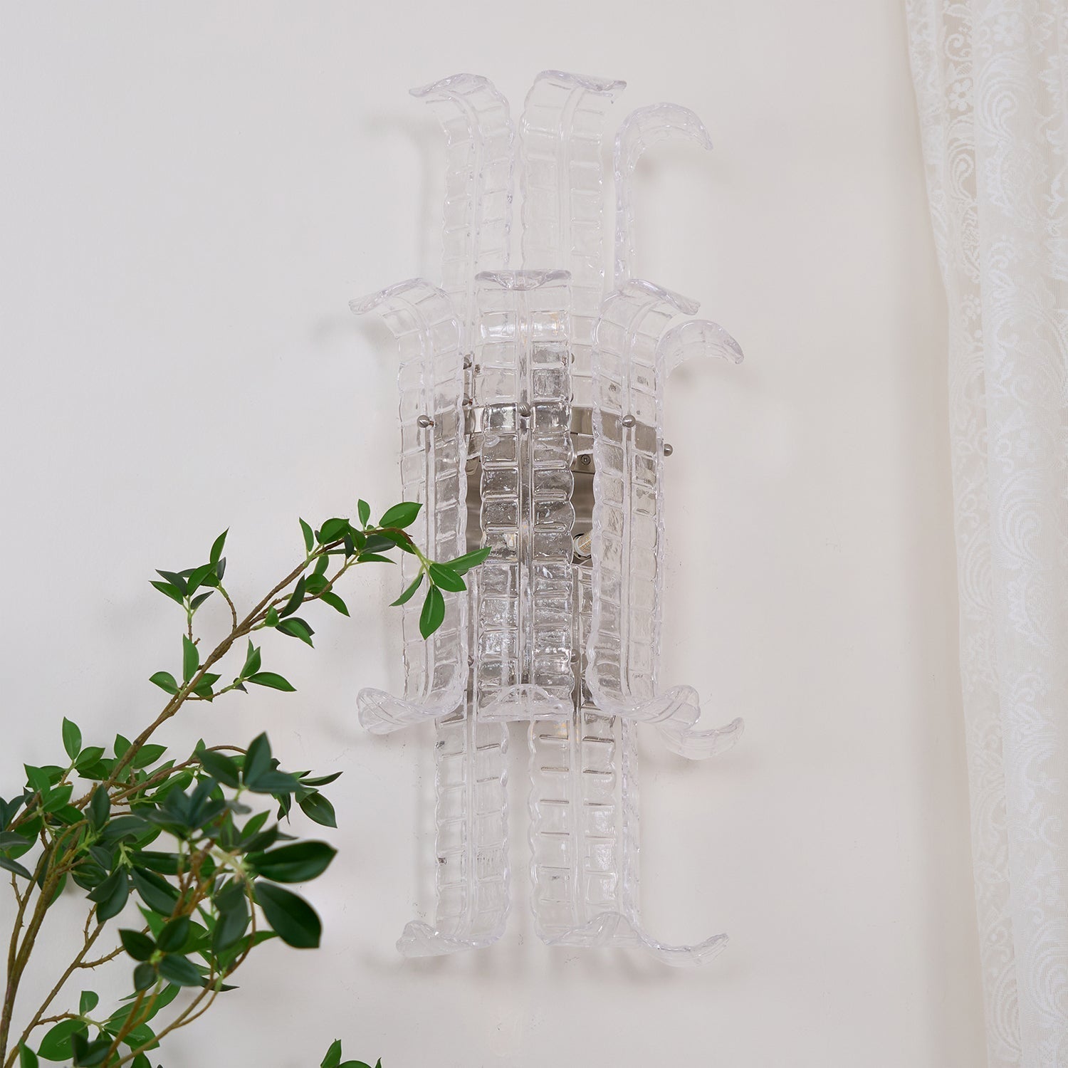 Crystal Panel Wall Sconce