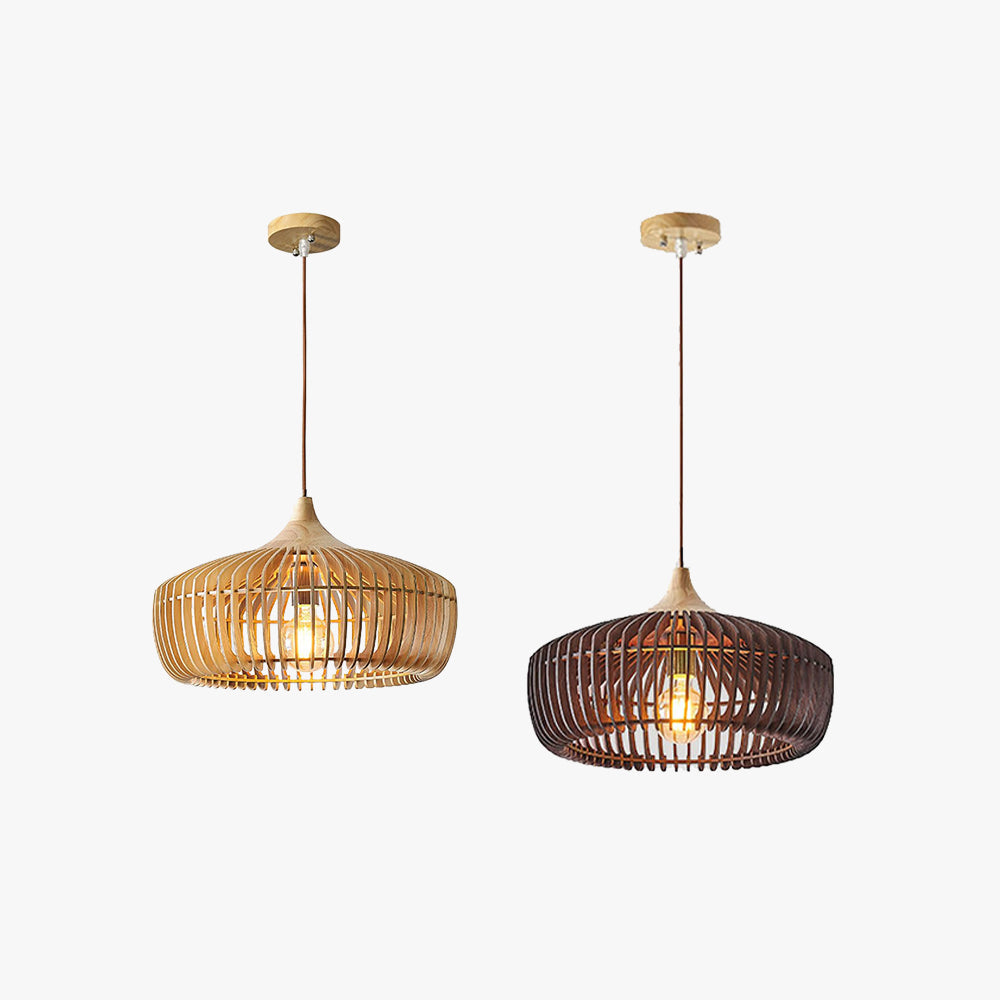 Nordic Wood Serenity Pendant Light