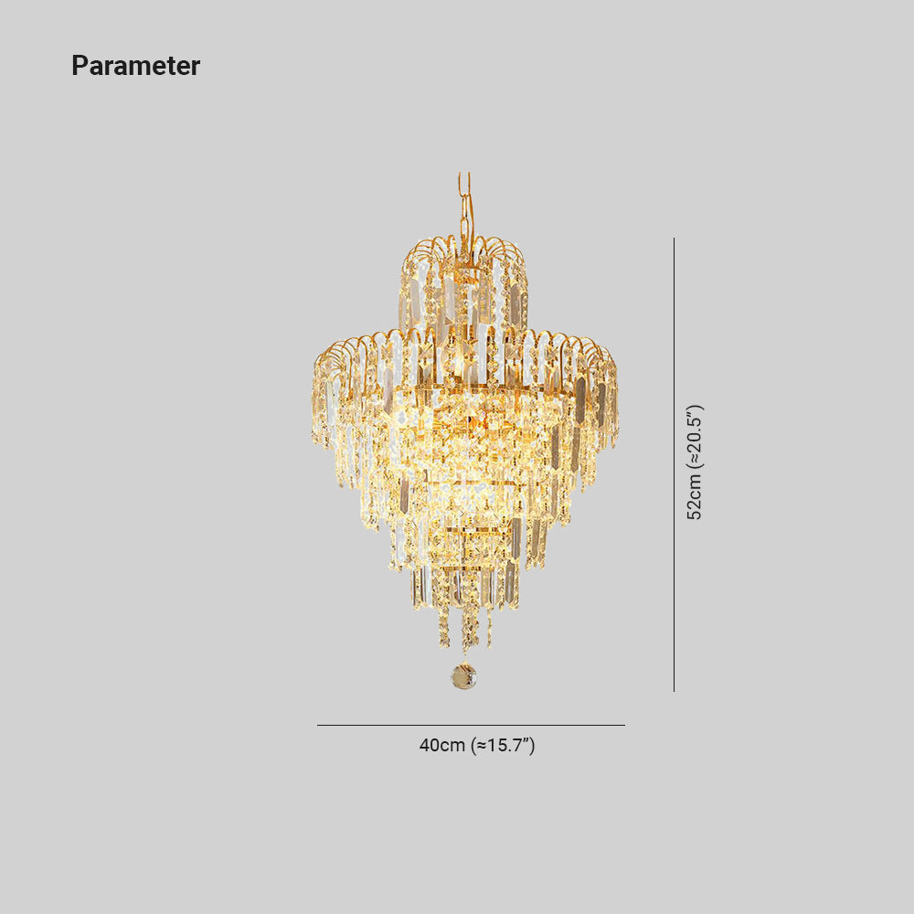 LuxeLina Crystal Chandelier