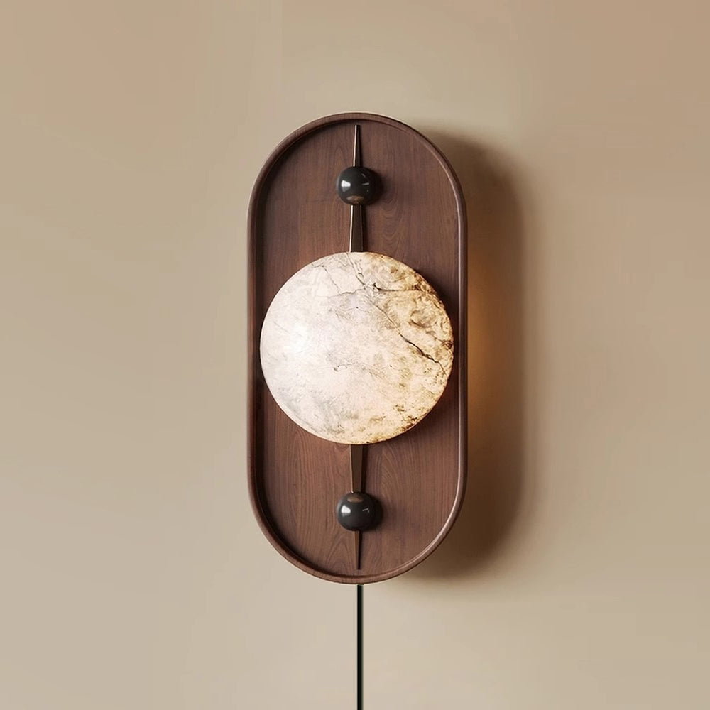 Liora Alabaster Plug-in Wall Lamp