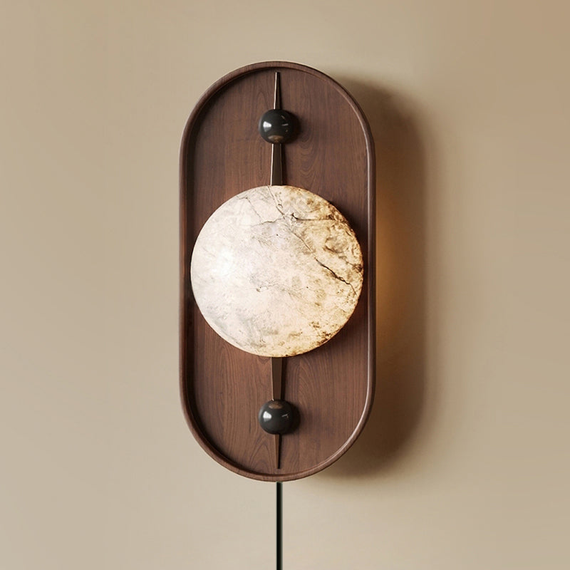 Liora Alabaster Plug-in Wall Lamp