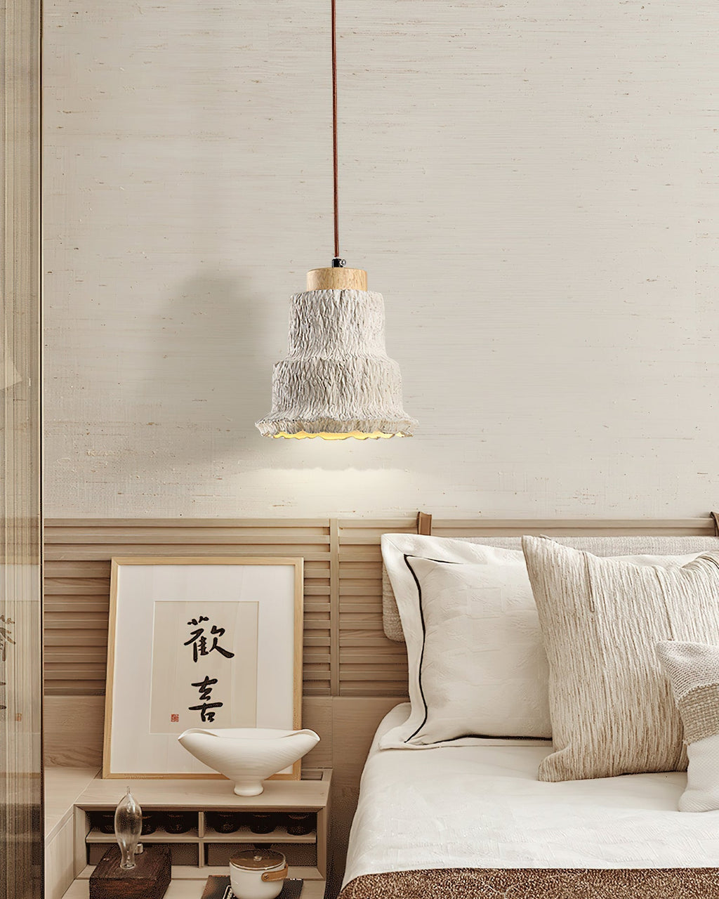 Travertine Elegance Pendant Light
