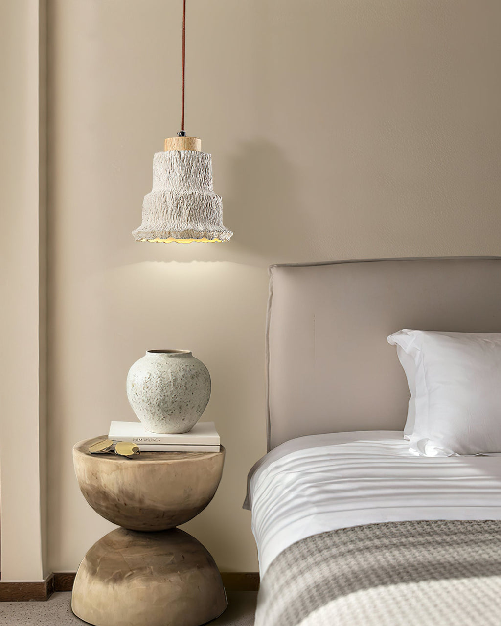 Travertine Elegance Pendant Light