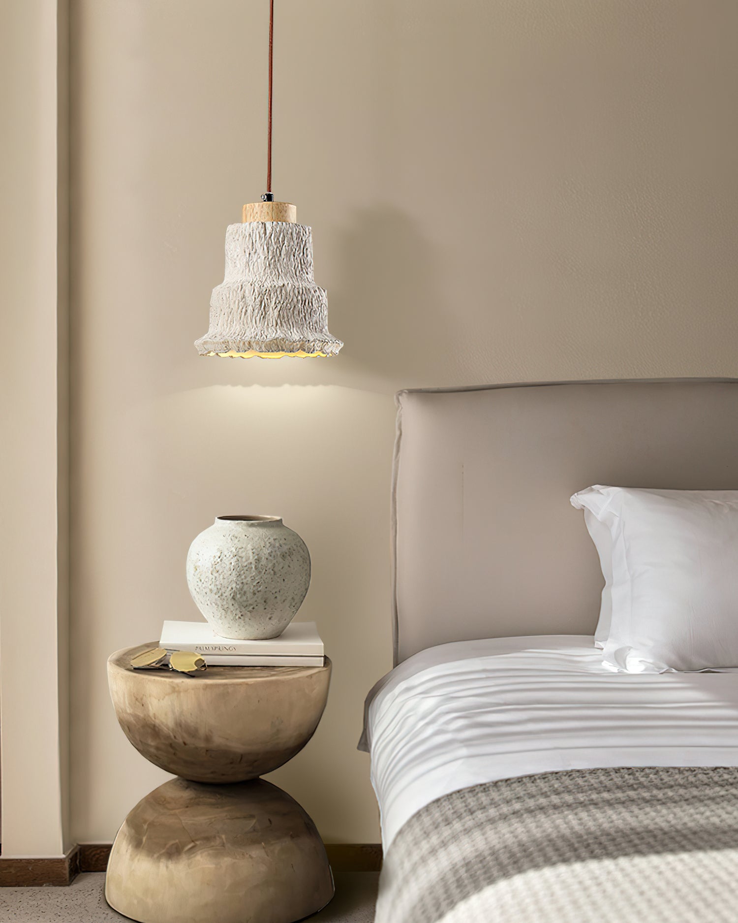 Travertine Elegance Pendant Light