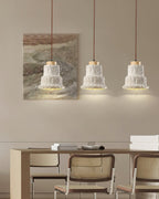 Travertine Elegance Pendant Light