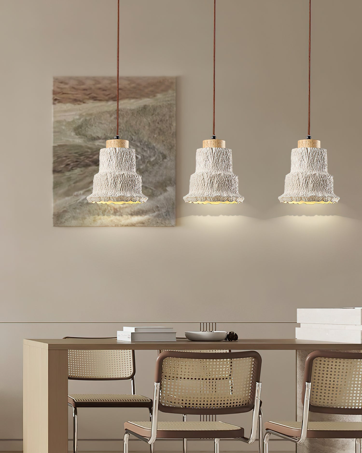 Travertine Elegance Pendant Light