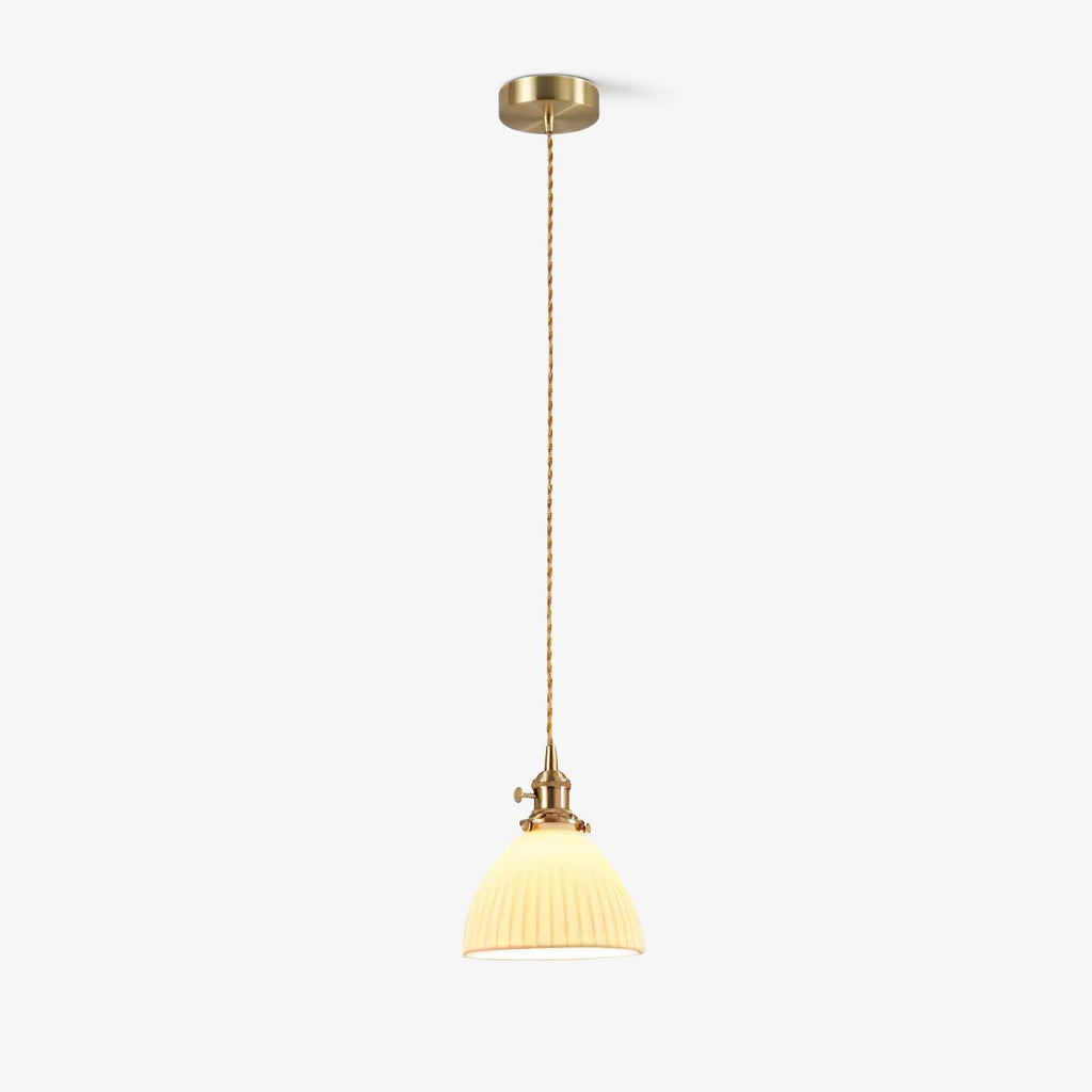 Orviana Ceramic & Brass Pendant Light