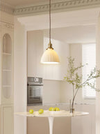 Orviana Ceramic & Brass Pendant Light