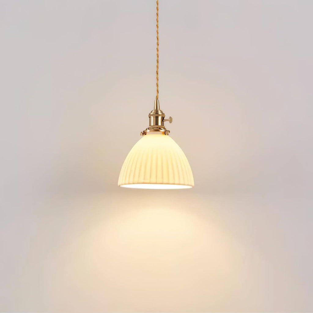 Orviana Ceramic & Brass Pendant Light