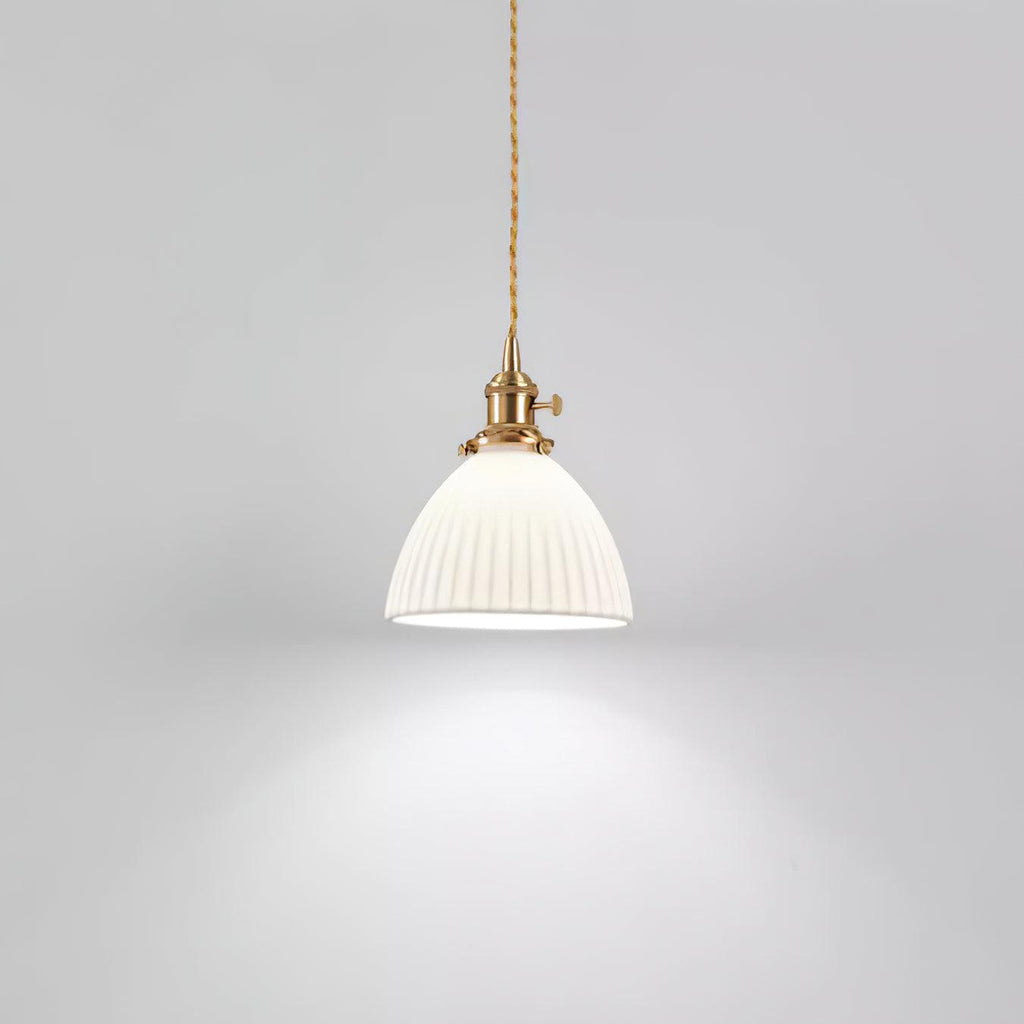Orviana Ceramic & Brass Pendant Light