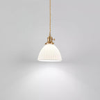 Orviana Ceramic & Brass Pendant Light