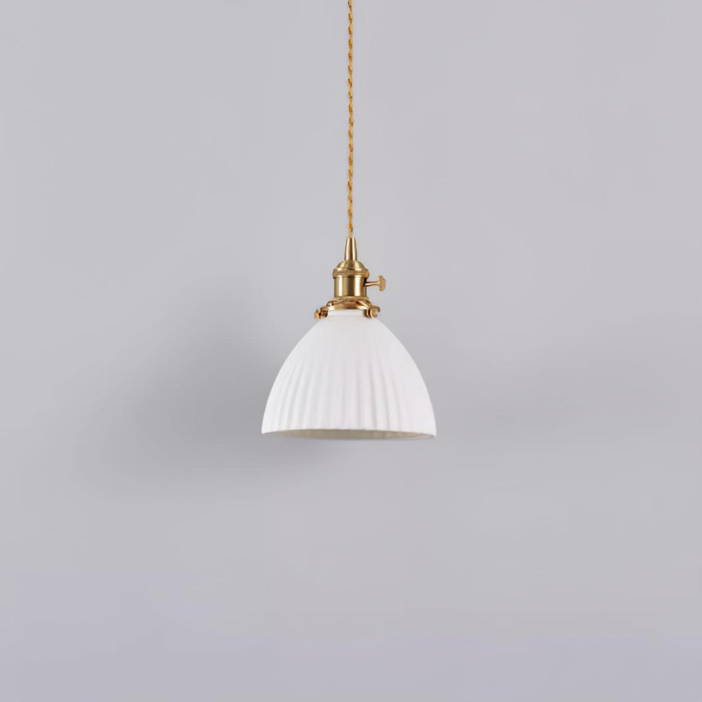 Orviana Ceramic & Brass Pendant Light