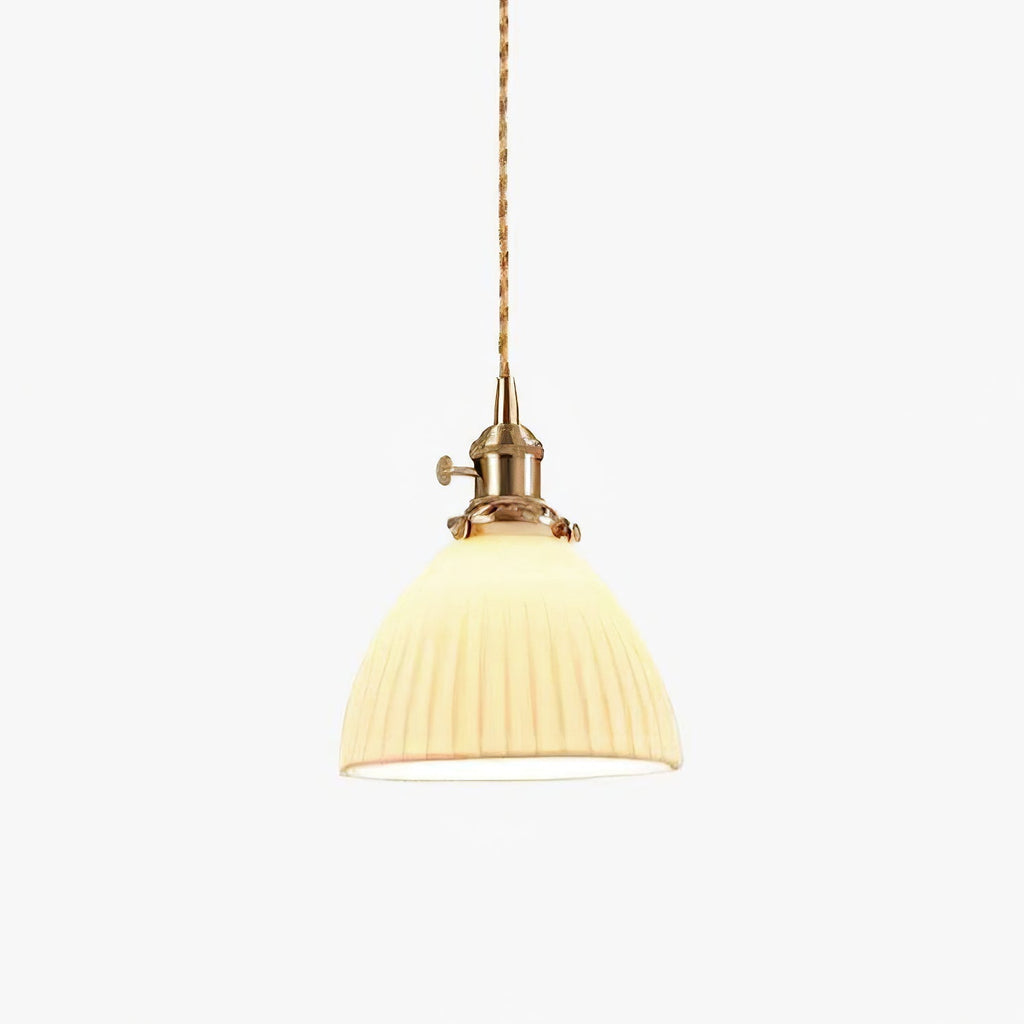 Orviana Ceramic & Brass Pendant Light
