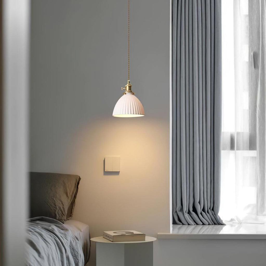 Orviana Ceramic & Brass Pendant Light