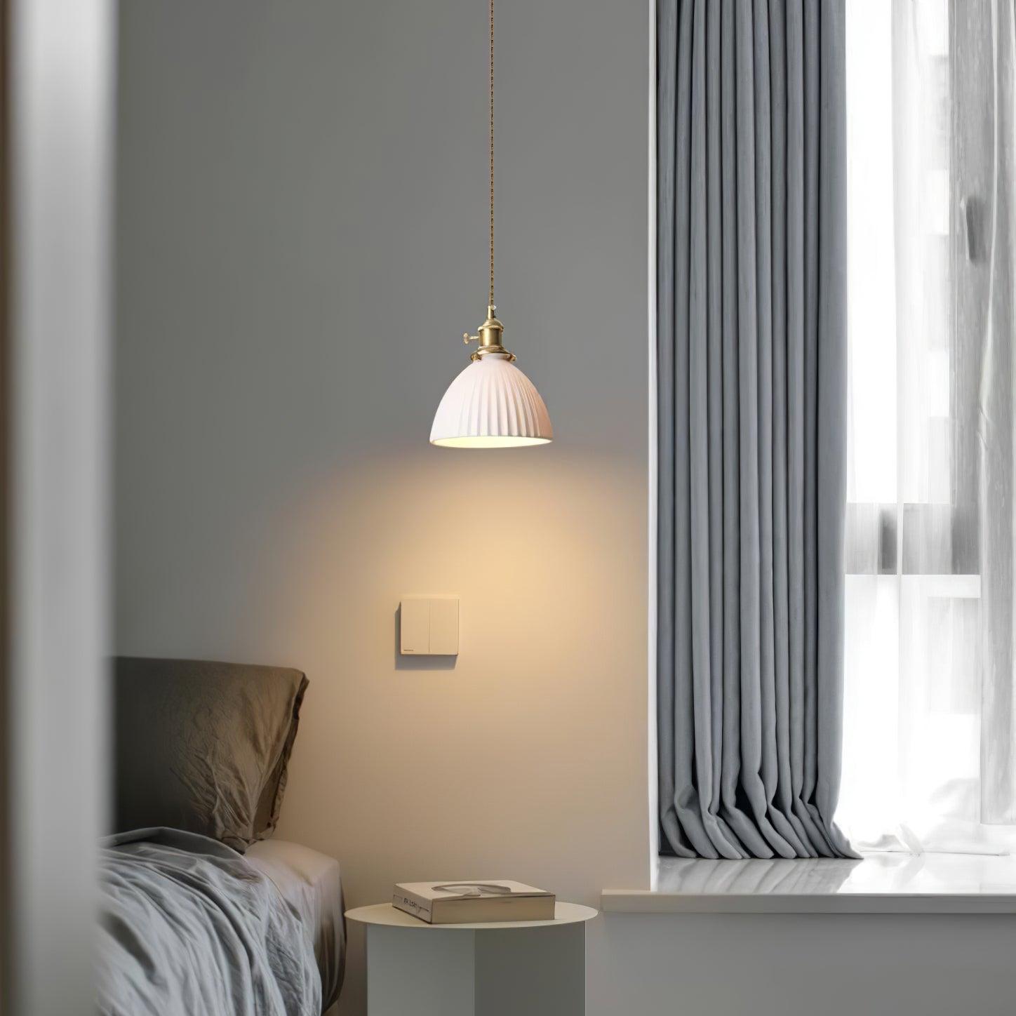 Orviana Ceramic & Brass Pendant Light