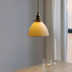 Orviana Ceramic & Brass Pendant Light