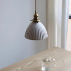 Orviana Ceramic & Brass Pendant Light