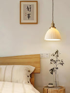 Orviana Ceramic & Brass Pendant Light