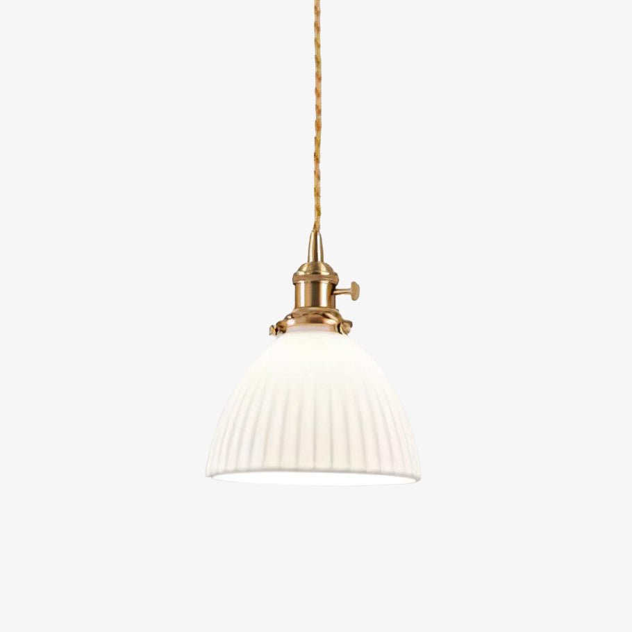Orviana Ceramic & Brass Pendant Light