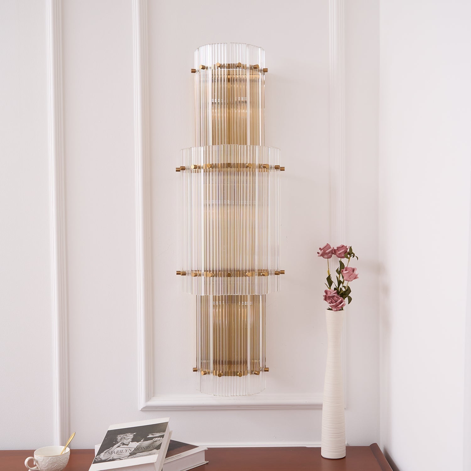Crystal Layer Wall Light
