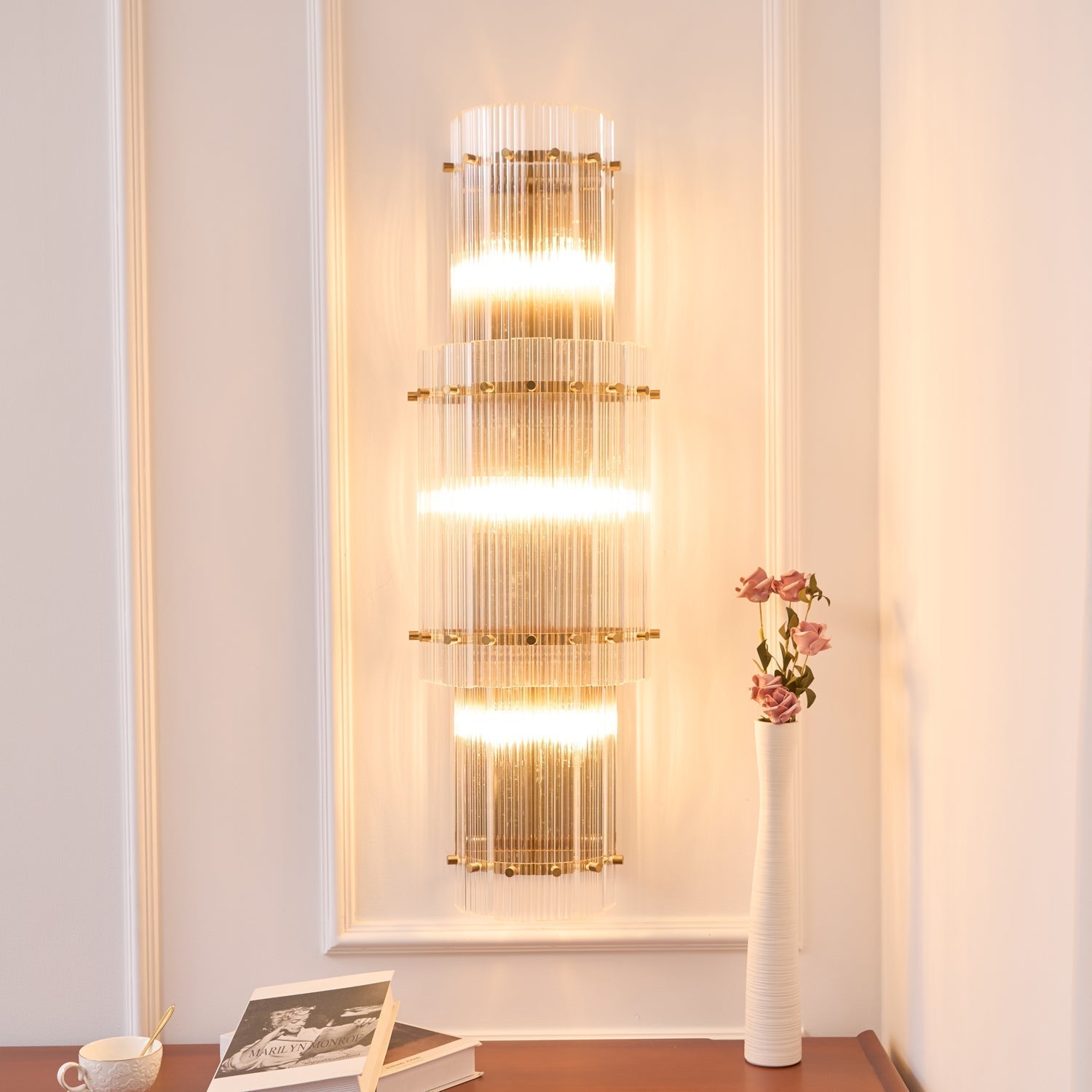 Crystal Layer Wall Light