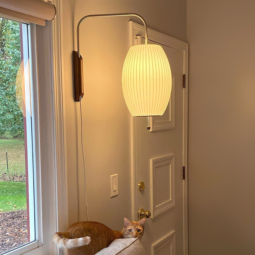Mid-Century Lantern Wall Light