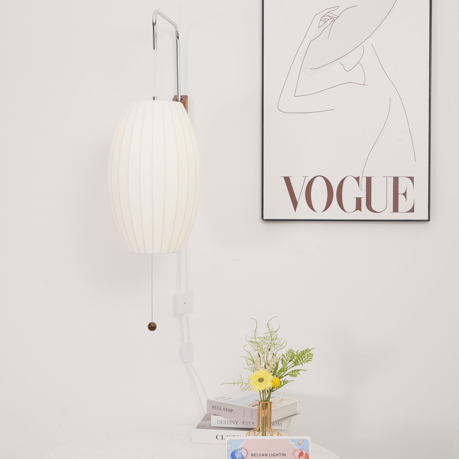 Mid-Century Lantern Wall Light