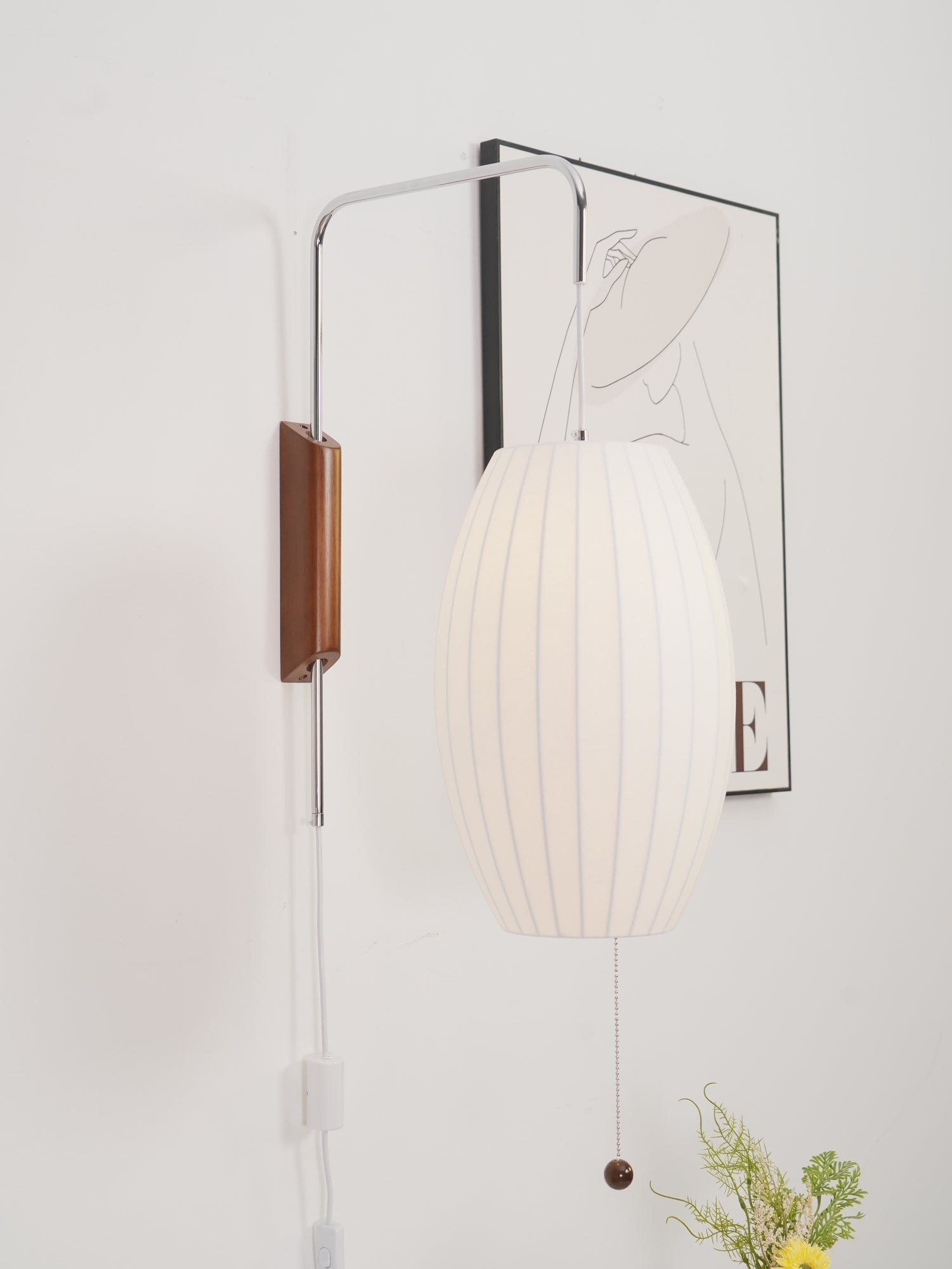Mid-Century Lantern Wall Light