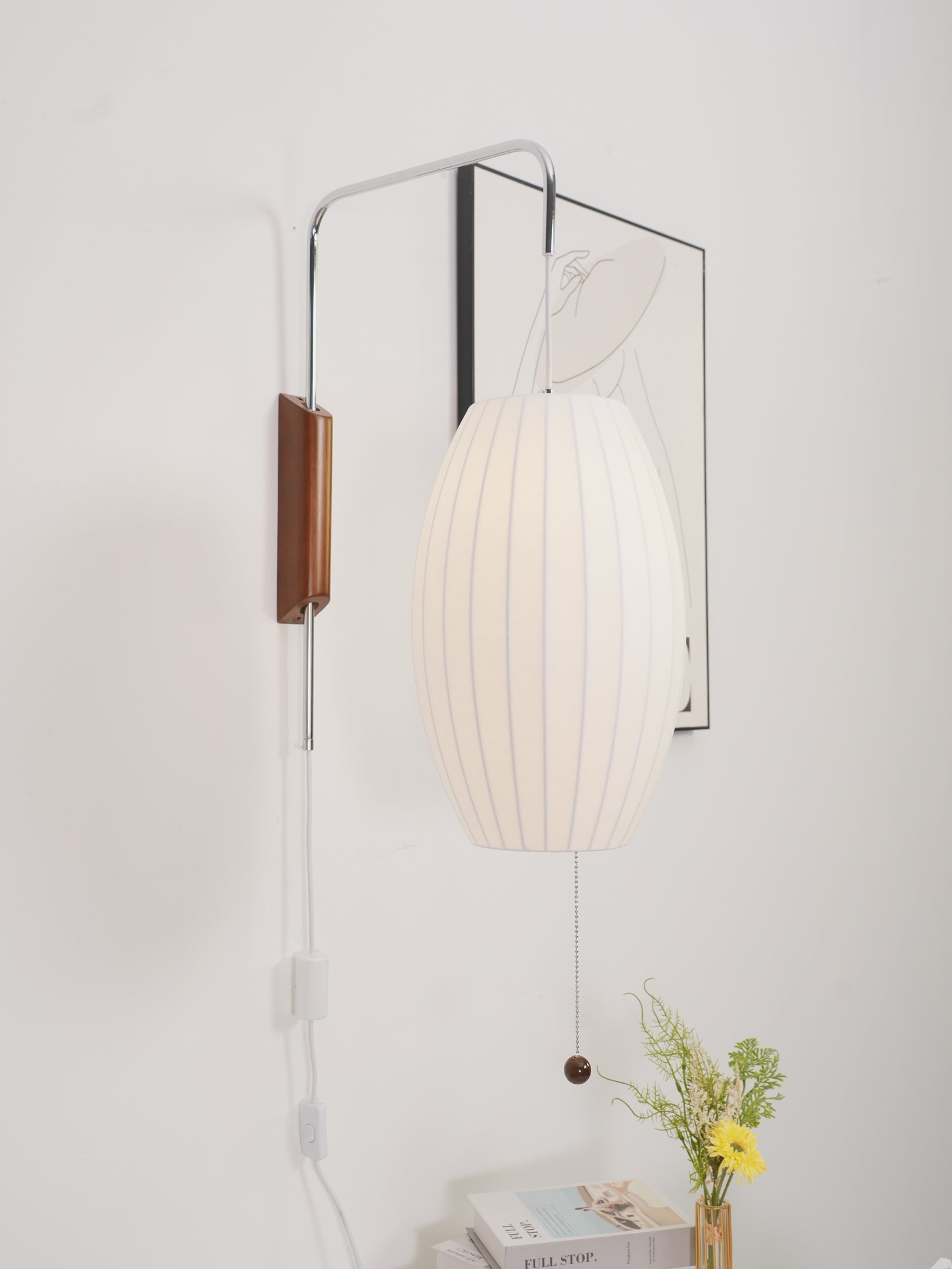 Mid-Century Lantern Wall Light