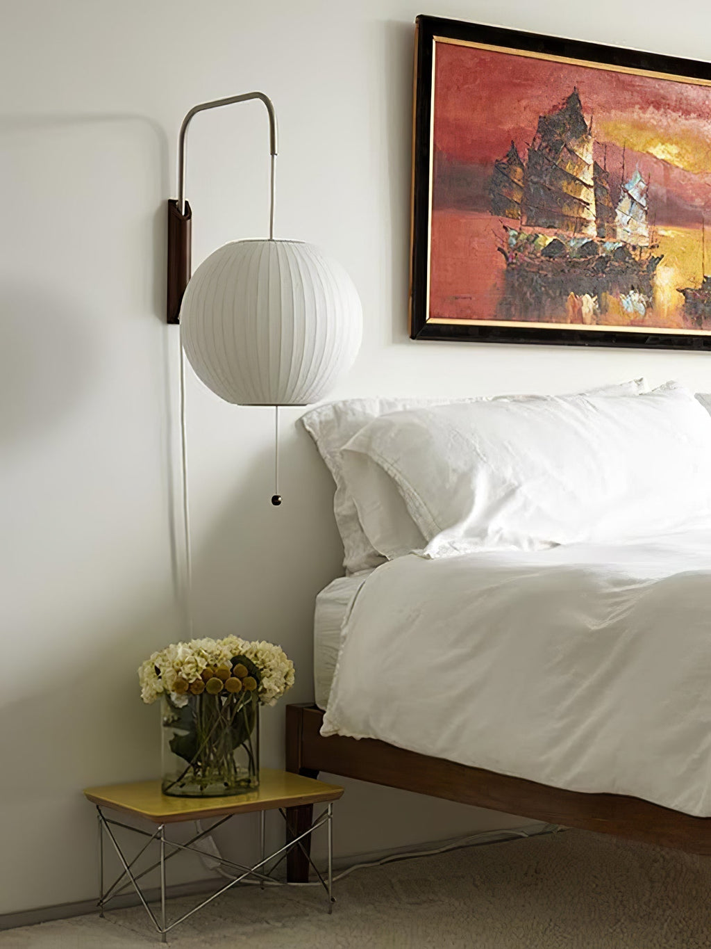 Mid-Century Lantern Wall Light