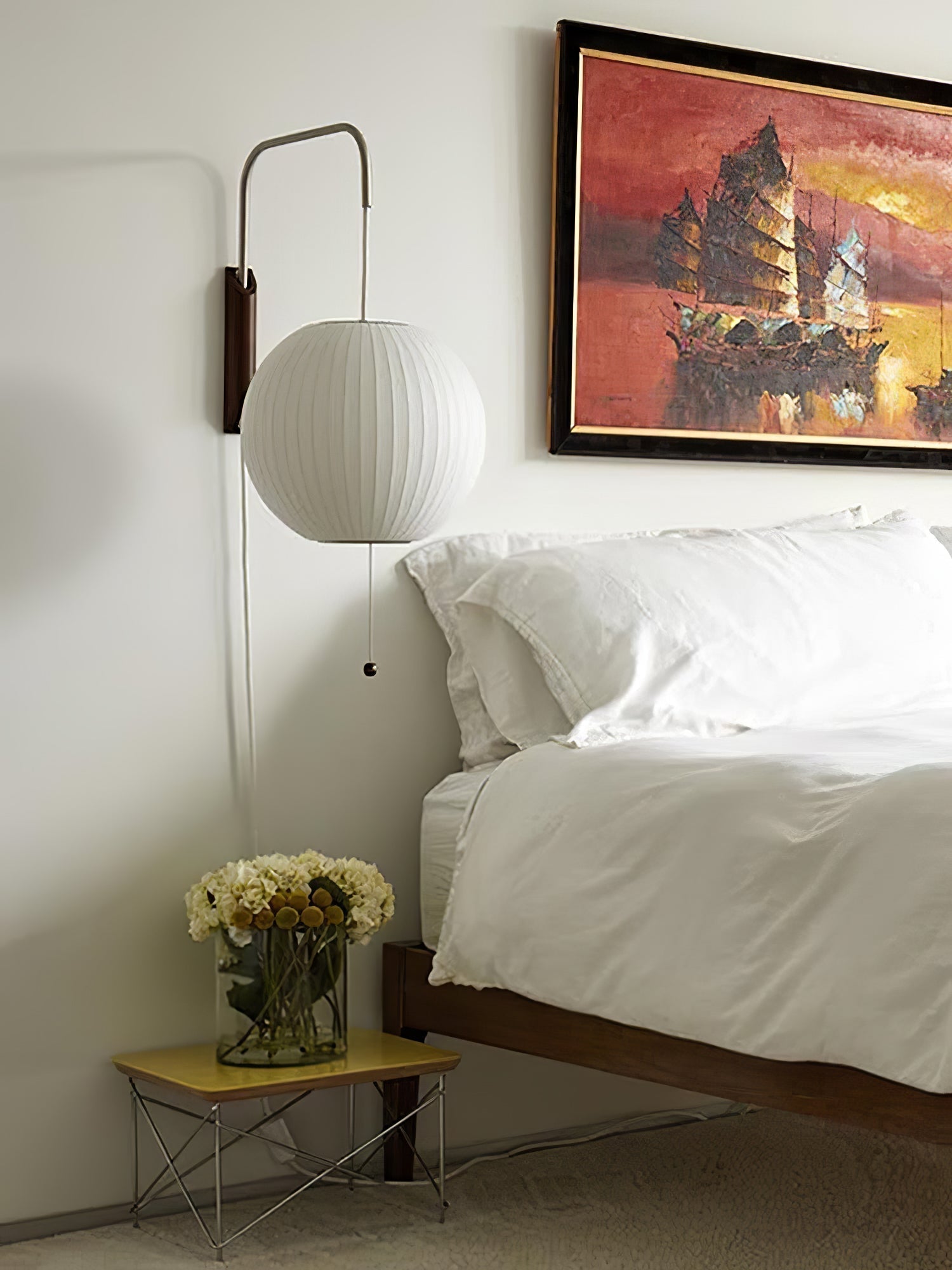 Mid-Century Lantern Wall Light