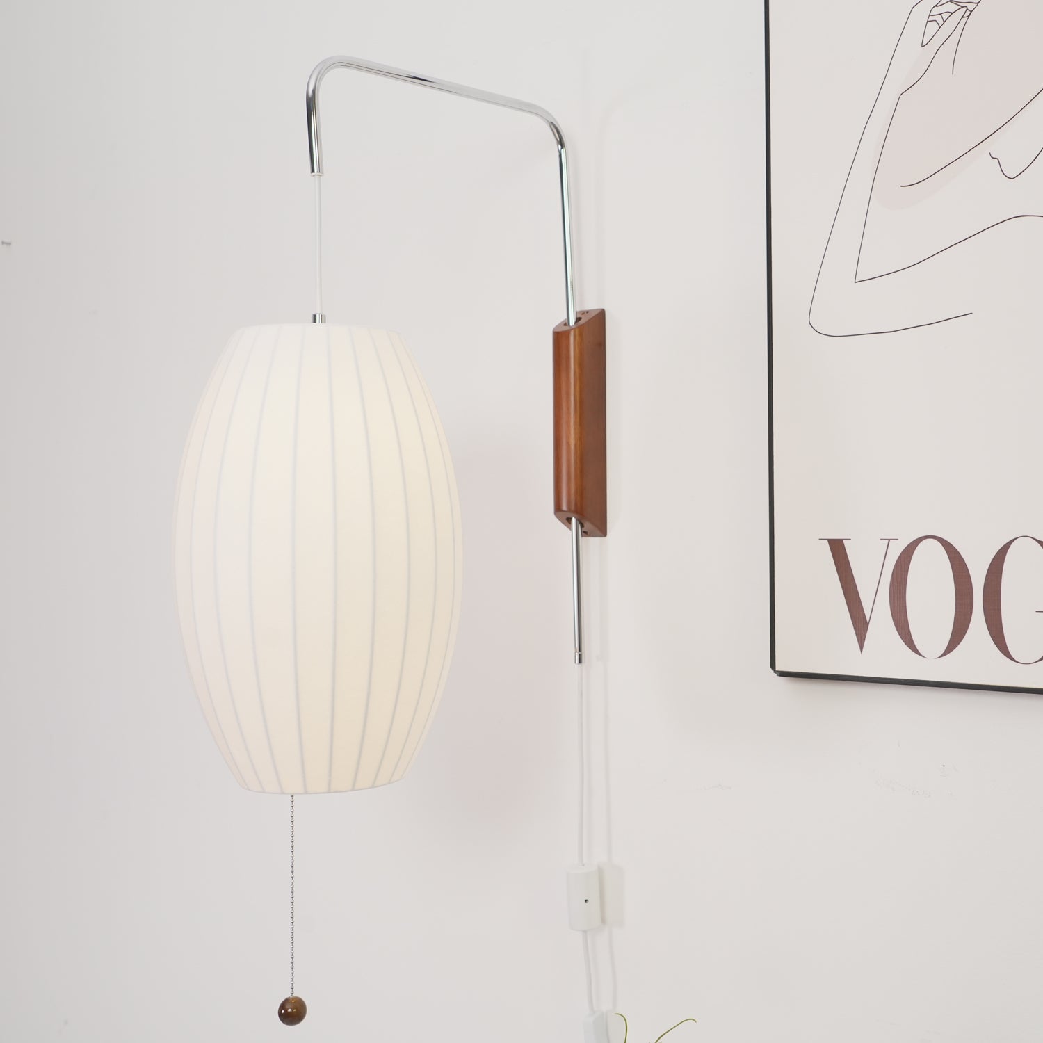 Mid-Century Lantern Wall Light