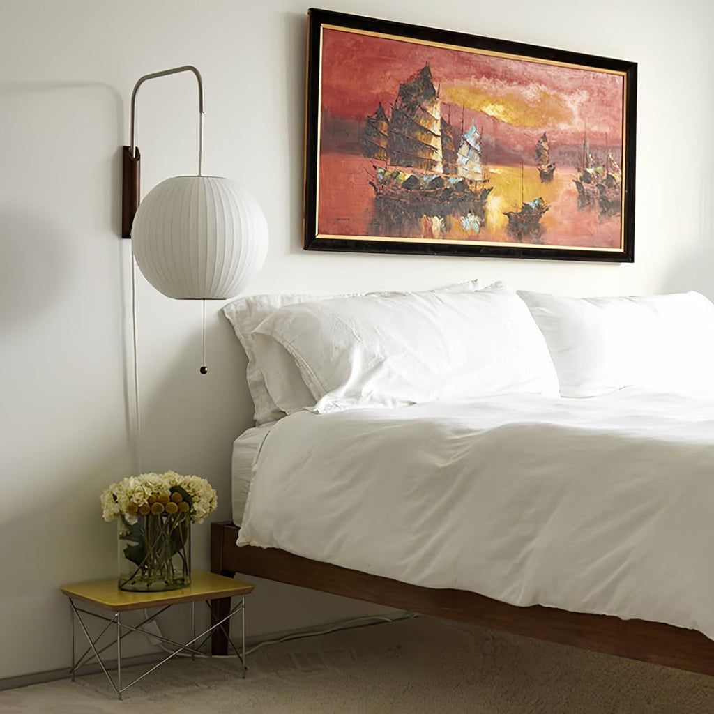 Mid-Century Lantern Wall Light