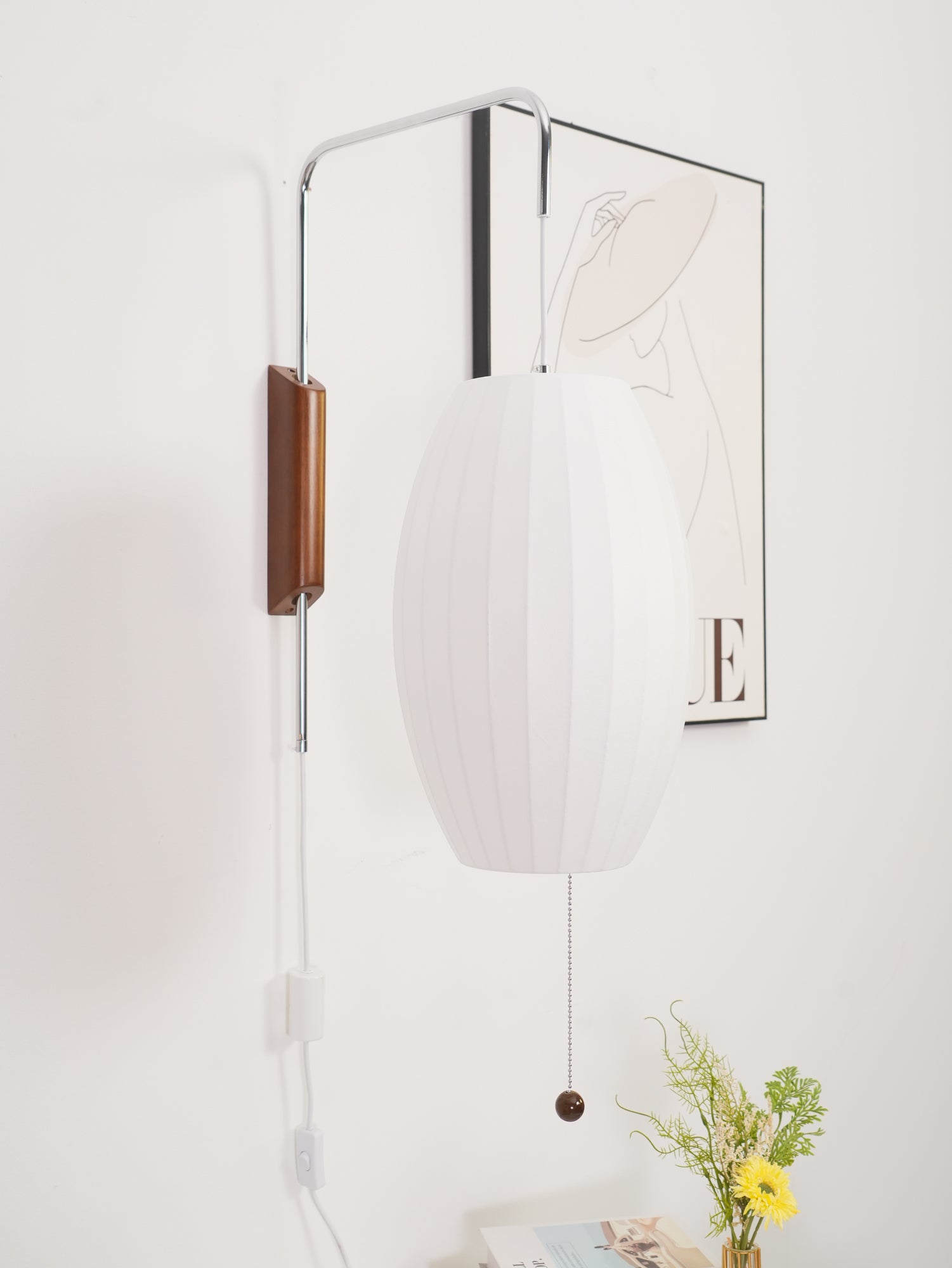 Mid-Century Lantern Wall Light