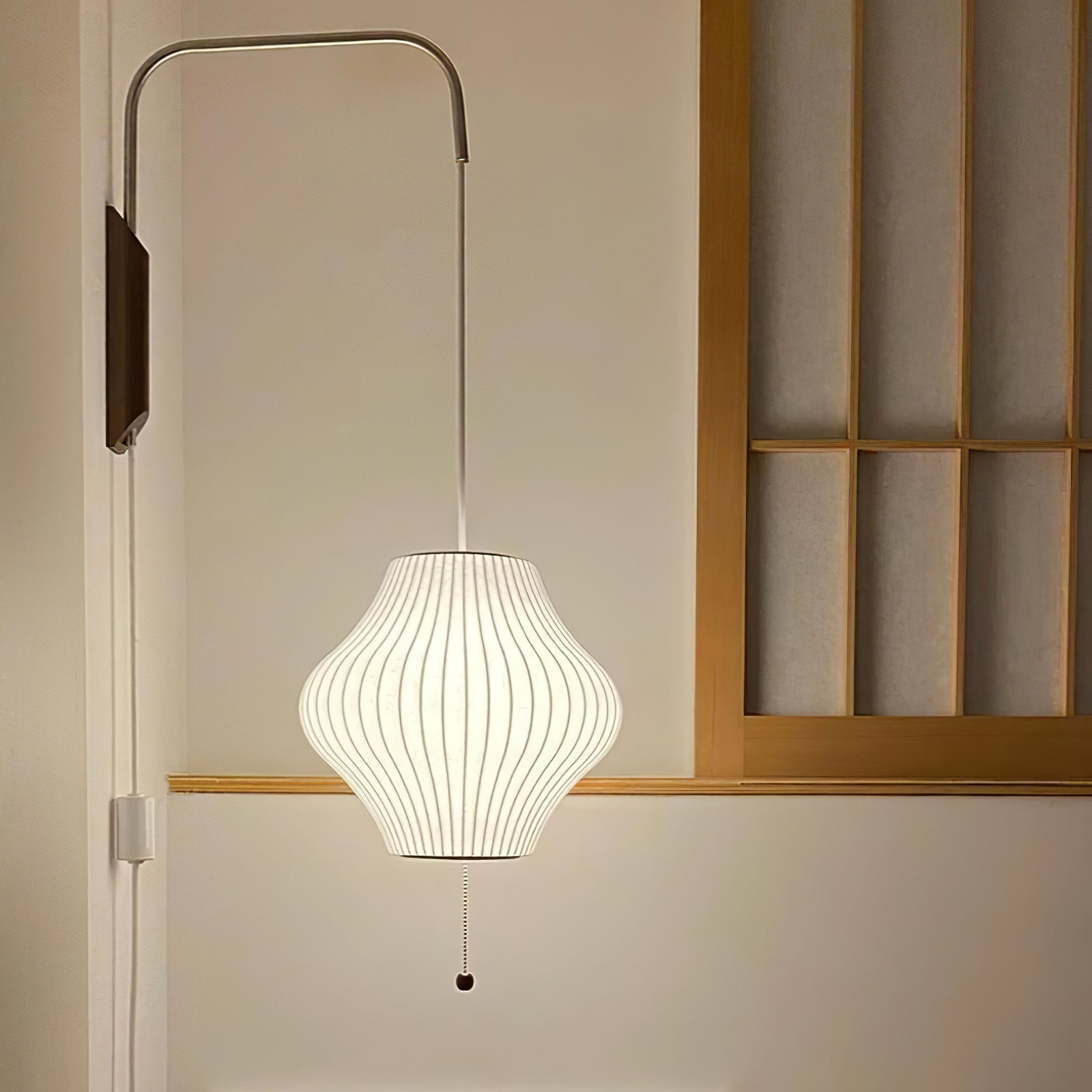Mid-Century Lantern Wall Light