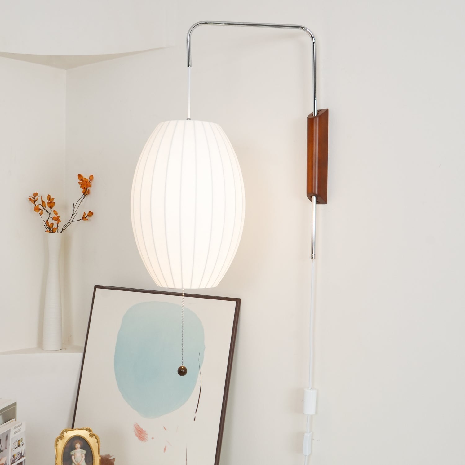 Mid-Century Lantern Wall Light