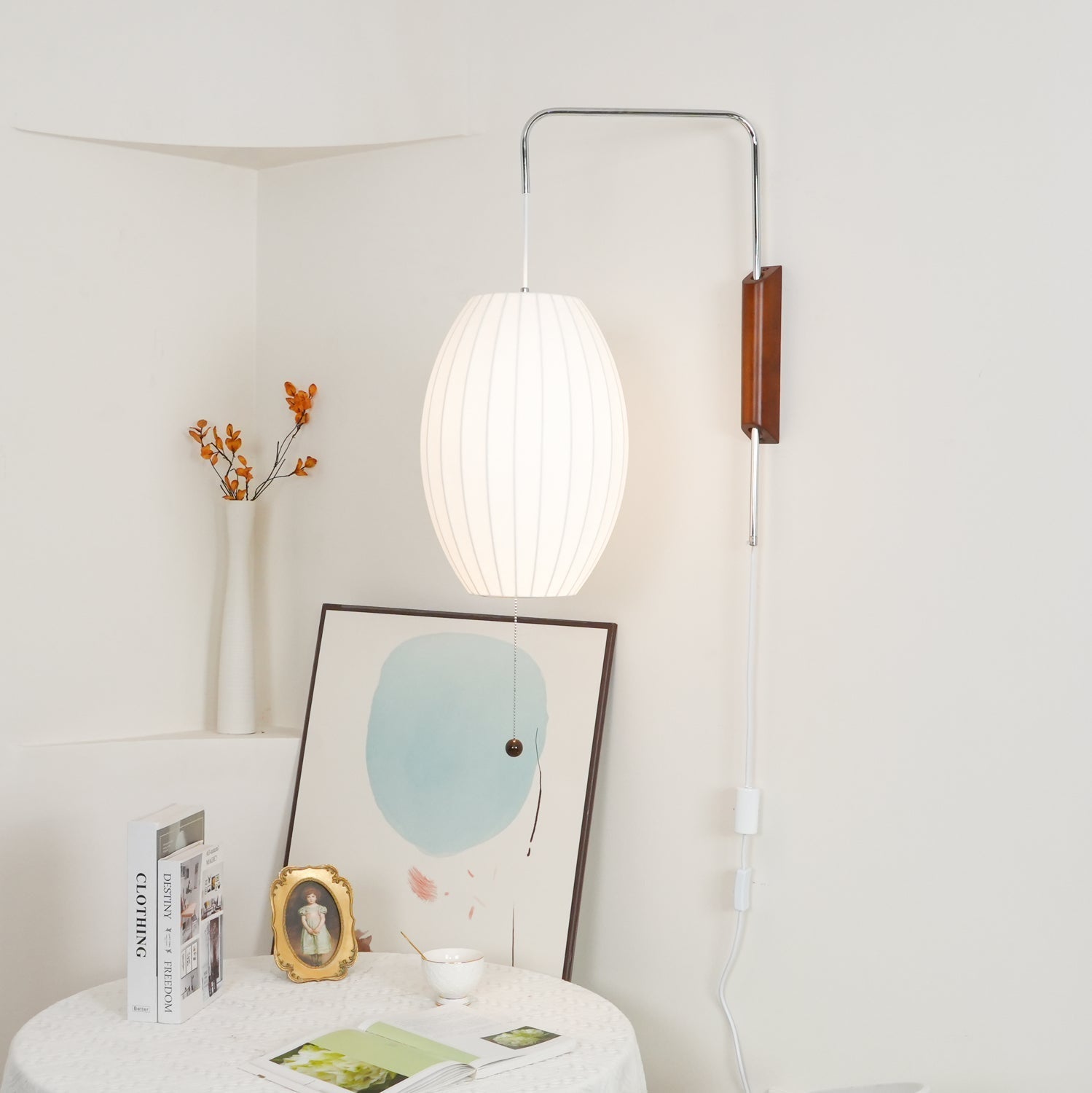 Mid-Century Lantern Wall Light