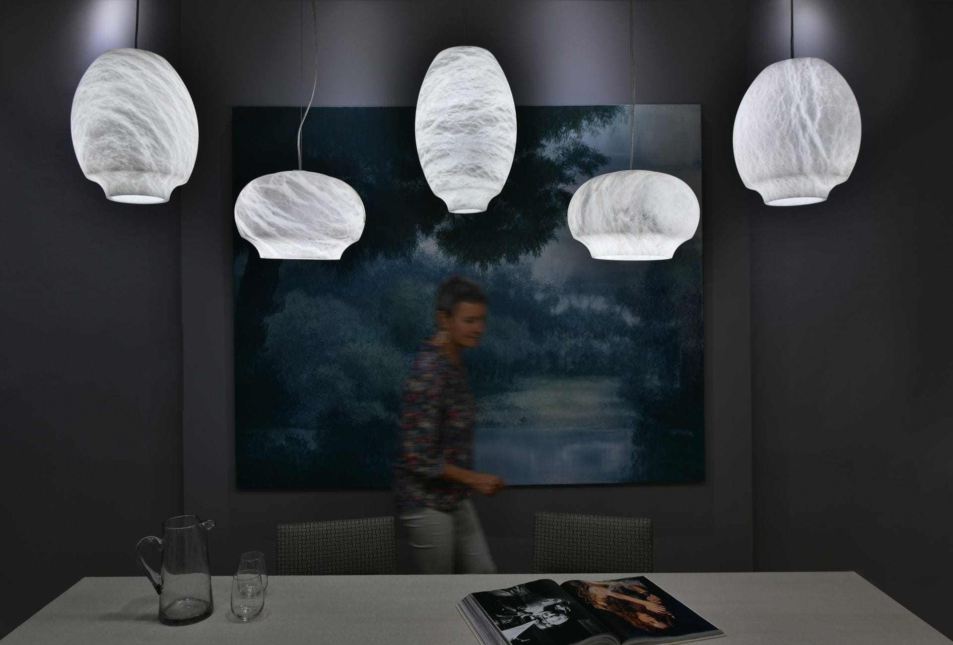 Alabaster Whisper Pendant Light