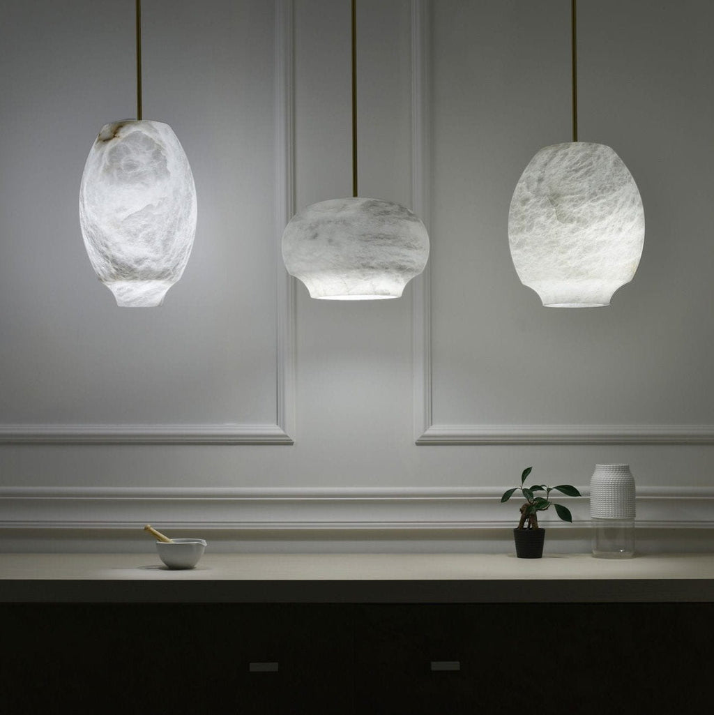 Alabaster Whisper Pendant Light