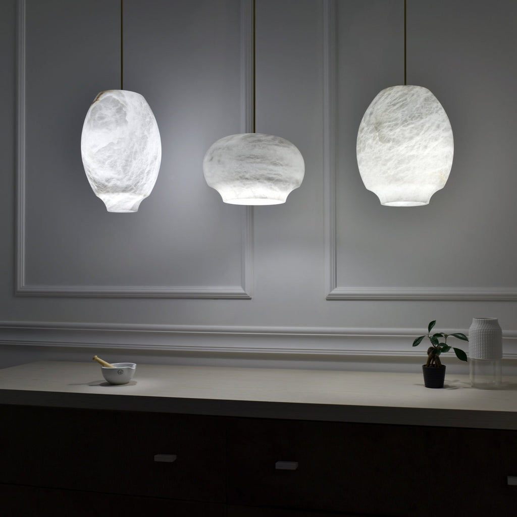 Alabaster Whisper Pendant Light