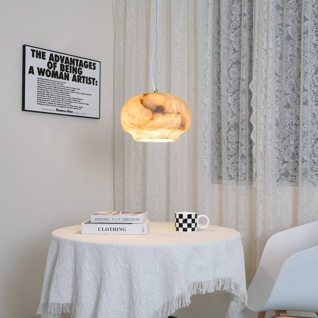 Alabaster Whisper Pendant Light