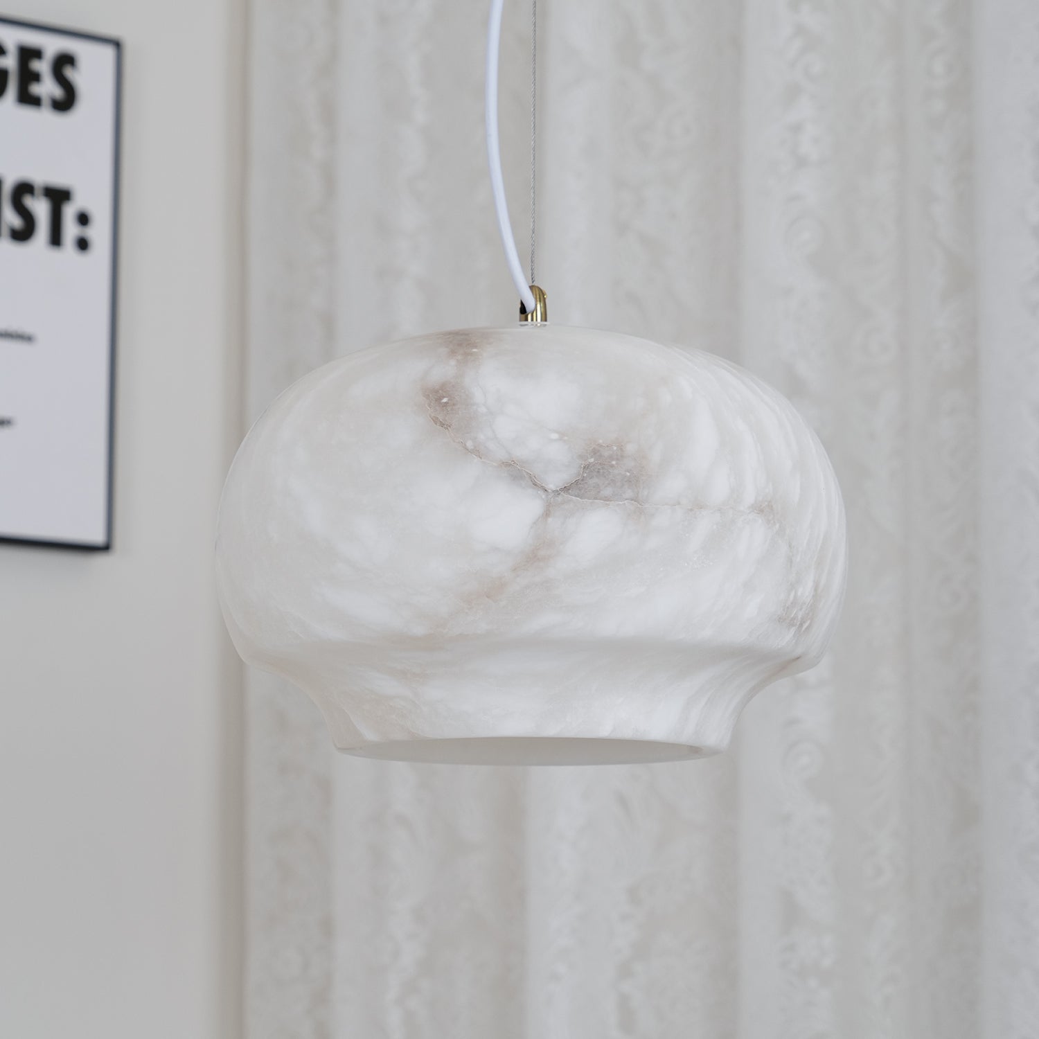 Alabaster Whisper Pendant Light