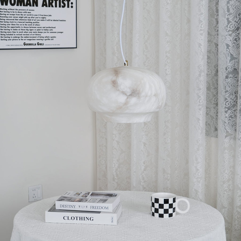 Alabaster Whisper Pendant Light