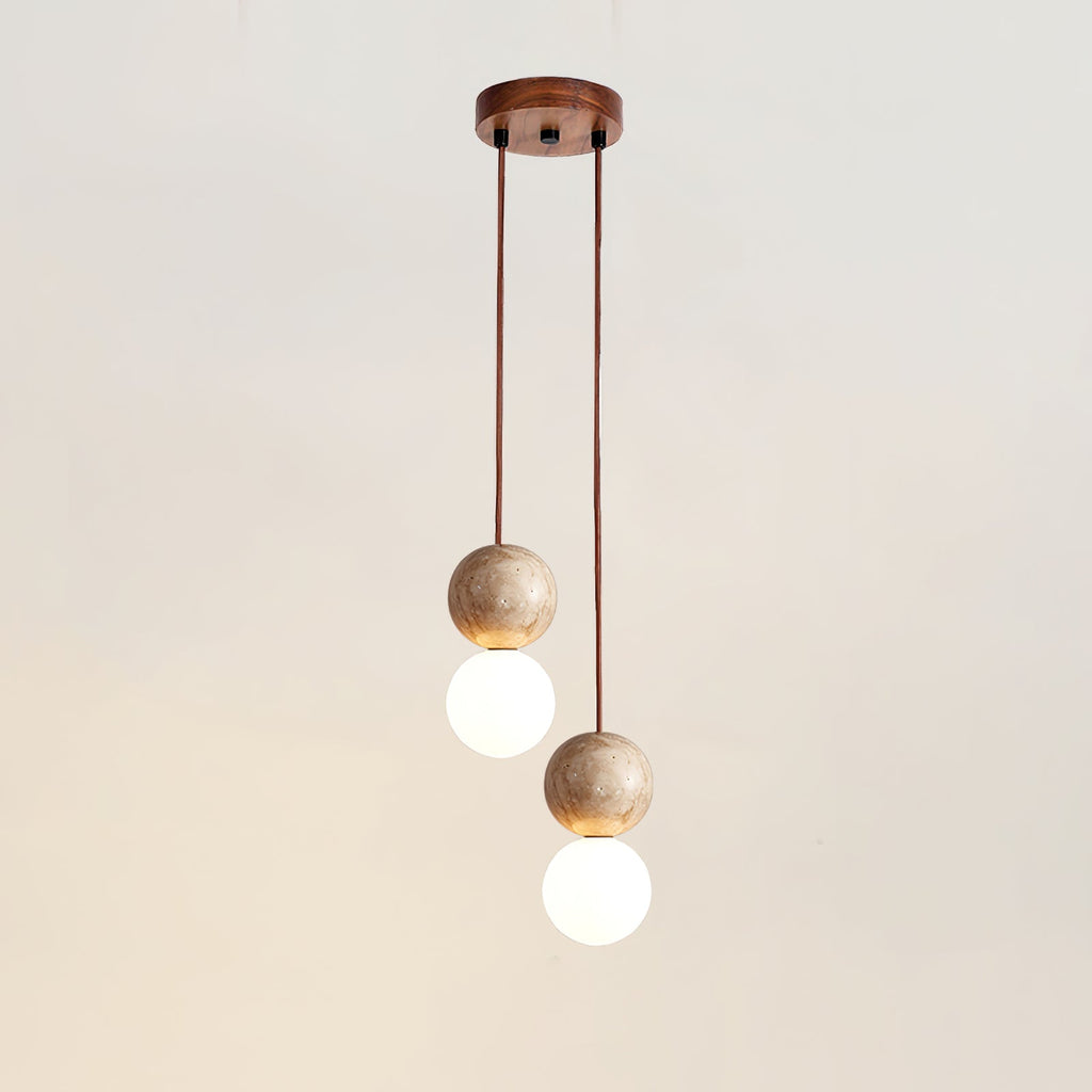 Selene Travertine Whisper Pendant