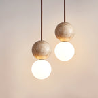 Selene Travertine Whisper Pendant