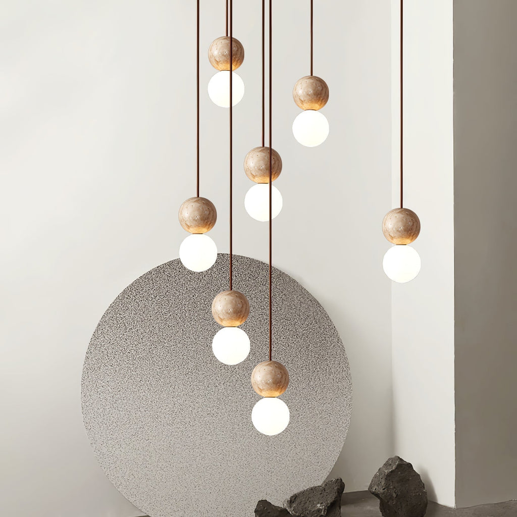 Selene Travertine Whisper Pendant